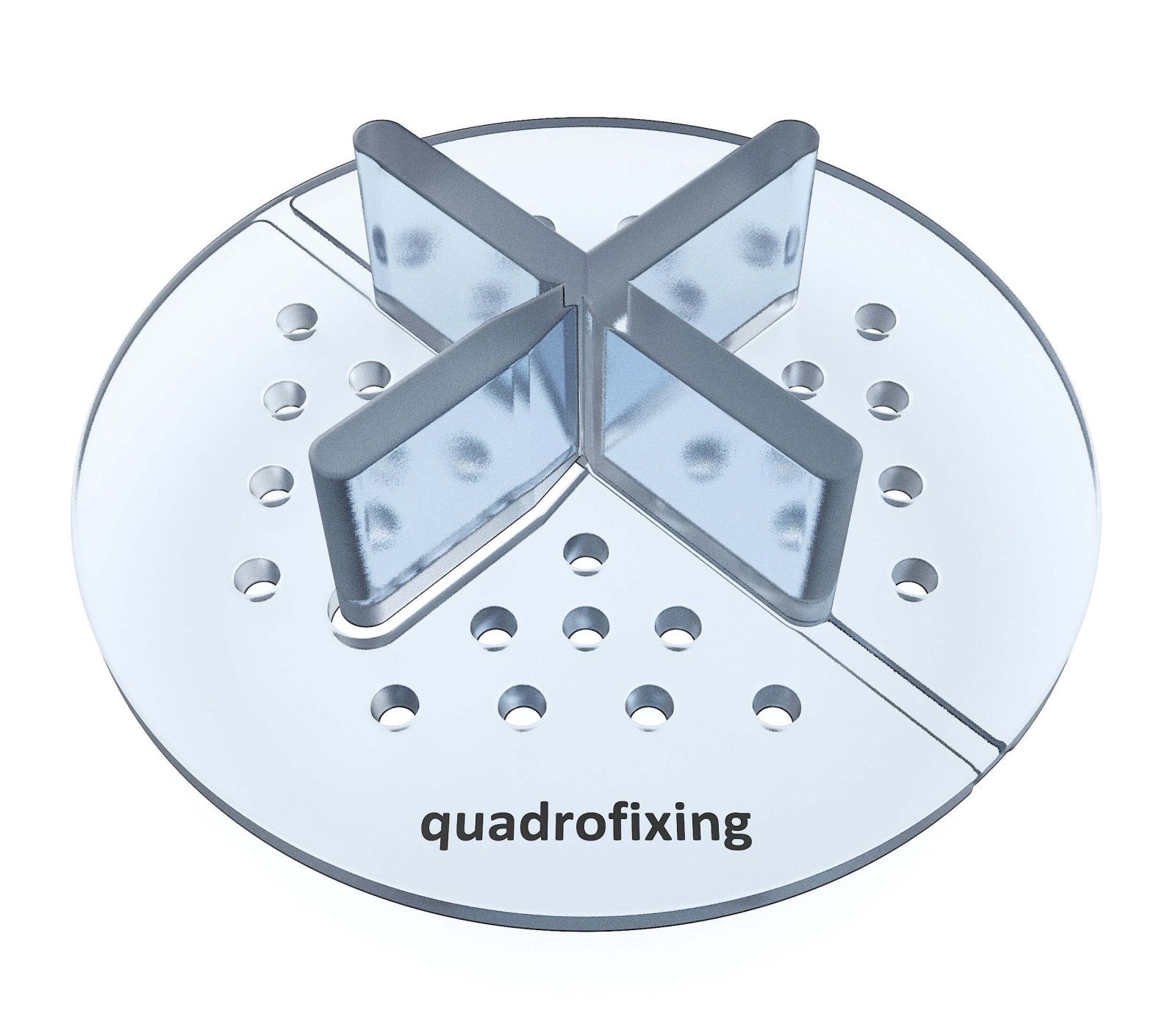 Terč pod dlažbu DAKOTA - pevný, výška 2 mm, transparentný (Ø 64 mm)
