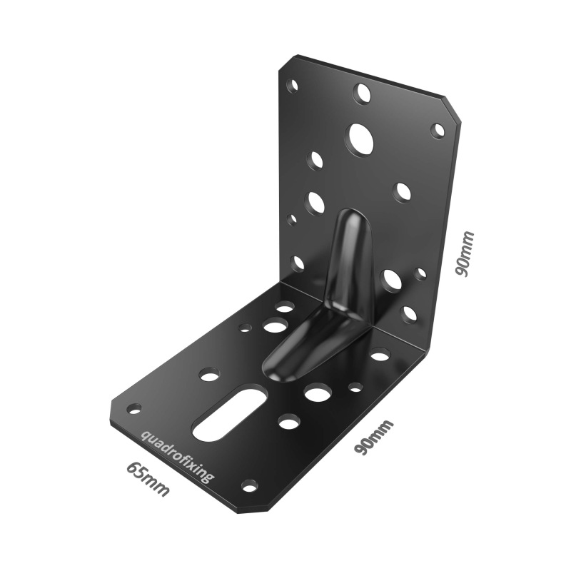 Čierny uholník do dreva s prelisom 3