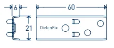 SIHGA DielenFix® DF  17 - nerezový terasový klip (300 ks)