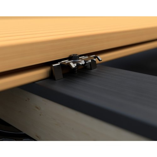 Terasový nerezový klip - EUROTEC M-Clip (200 ks + skrutky) 1