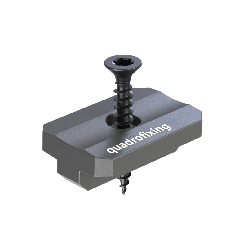 Terasový T klip 7,5 mm s nerezovými skrutkami (100 ks)