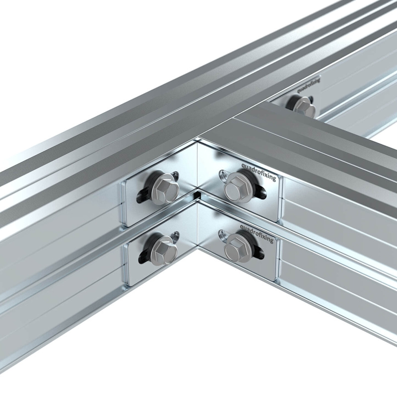 Rohová spojka pre hliníkový profil QFX-ALU 40x40x19,5 mm 2