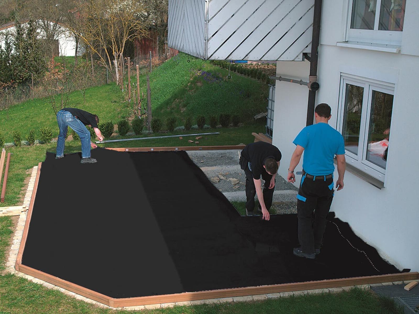 stavba modernej terasy