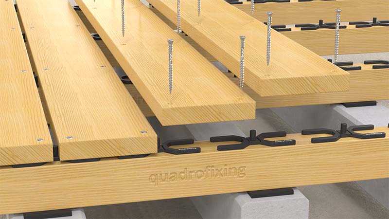 montaz terasy s distancnou podlozkou