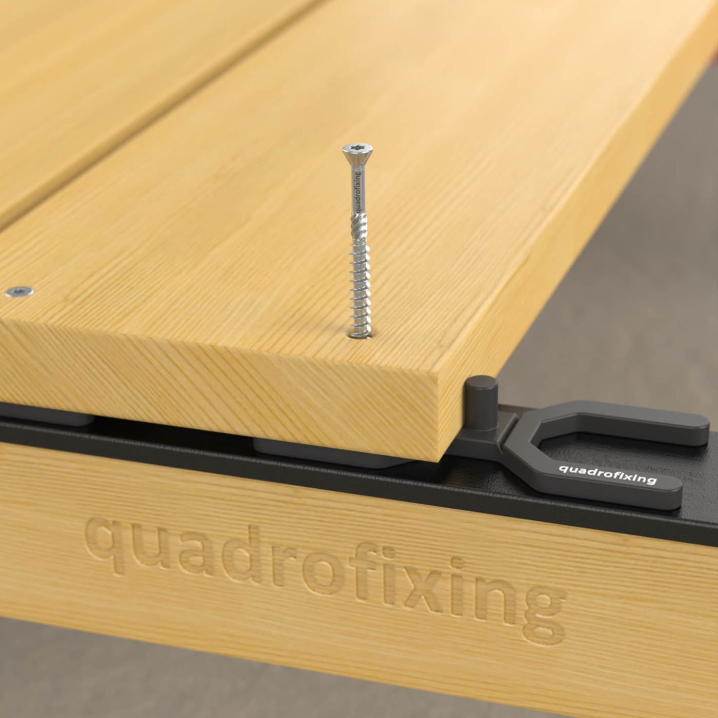 kvalitna terasova skrutka quadrofix c2 - terasova paska - distancna podlozka quadro h