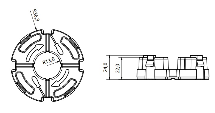 Spojovací zámok pre terasový rošt Rialto