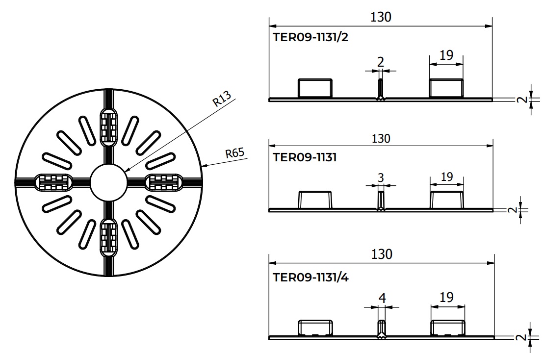 Spojovací zámok pre terasový rošt Rialto
